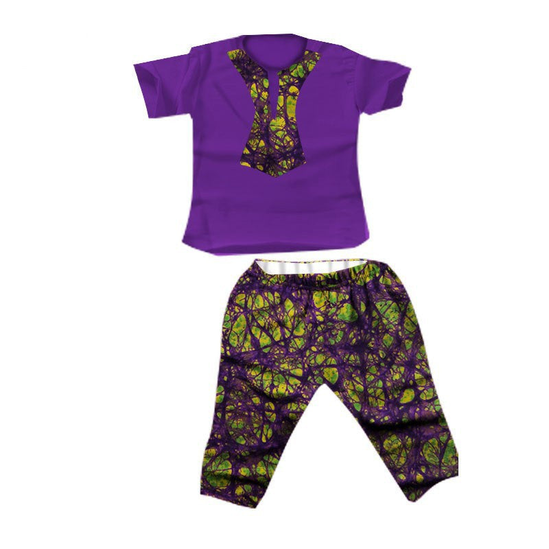 Boy Suit Cotton Printed Fabric