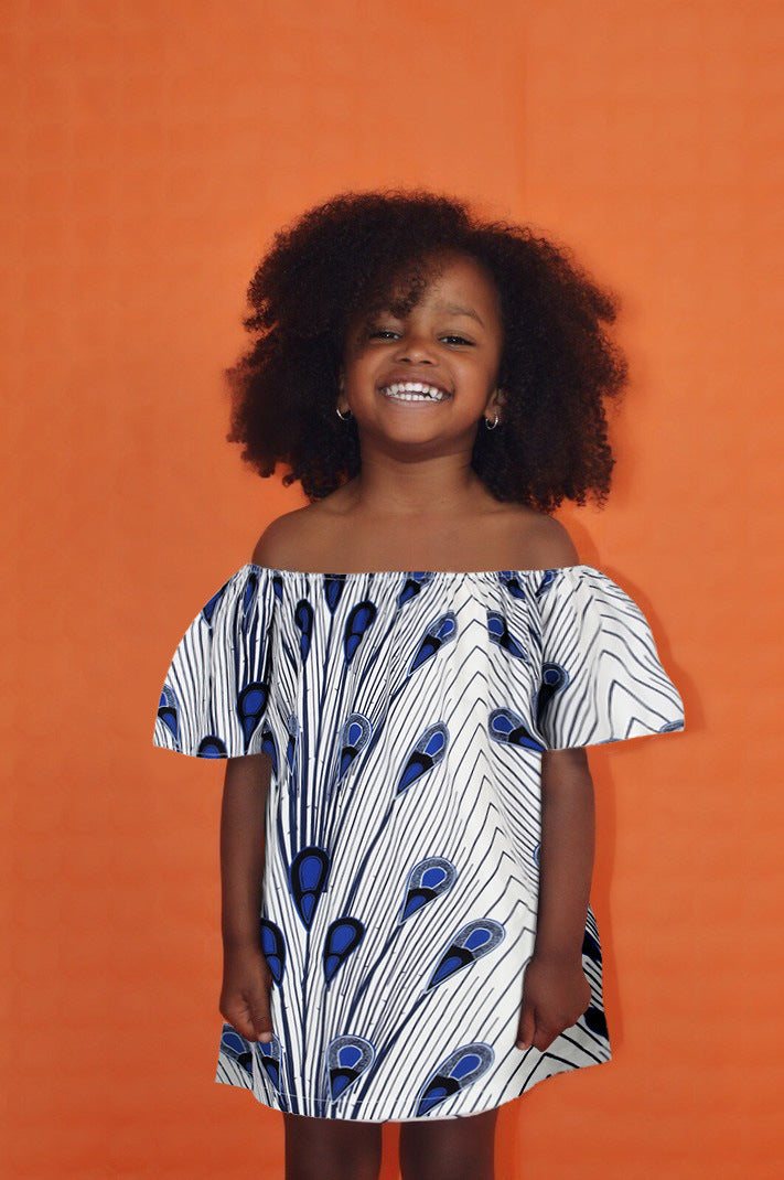African Casual Loose Mother-Daughter Parent-Child Tube Top Dress