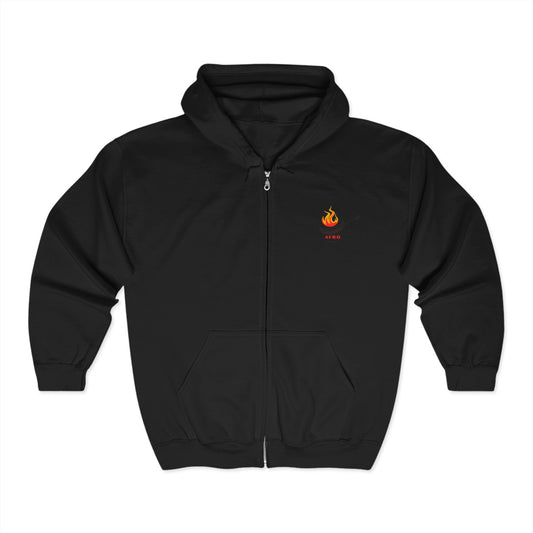 Afro Culinary Zip Hoodie | Stylish Unisex Sweatshirt for Food Lovers | Cozy Full Zip Jacket | Great for Gifts & Casual Wear